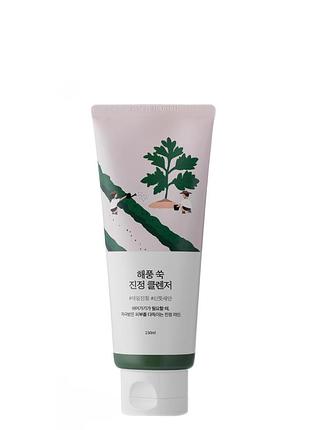 Round lab - mugwort calming cleanser - заспокійливий гель для вмивання обличчя з екстрактом полину