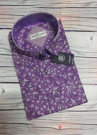 Чоловічі сорочки louis fabel 🇹🇷 короткий рукав