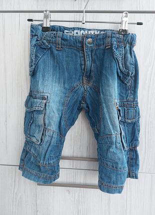 Тонкие джинсовые шорты бриджи