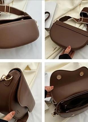 Женская стильная сумочка с бантом на ремешке