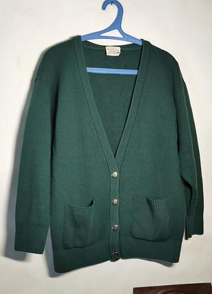 Кардиган с золотыми пуговицами и шерсть шотландия made in scotland
