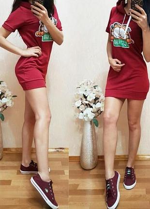 Новое платье туника гарфилд кот 🐱 xs s m ♥️