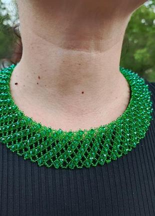 Кольє з бісеру і намистин