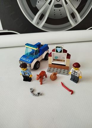 Конструктор lego city police полицейский отряд с собакой 67 деталей (60241)