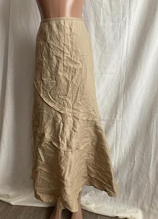 Юбка женская длинная 100% лен