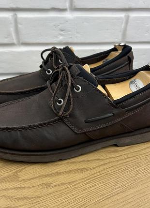 Оригінальні шкіряні топсайдери flyroam timberland