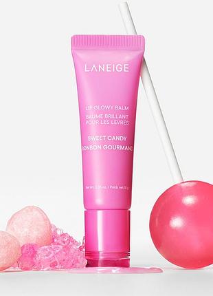 Бальзам для губ сяйний у тубі laneige lip glowy balm berry 10 g