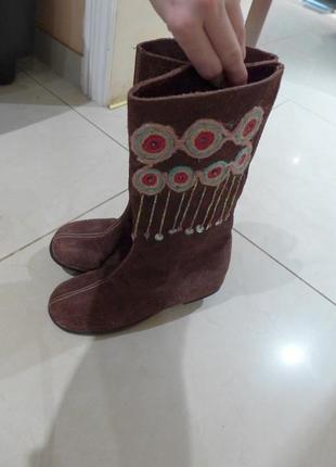 Сапоги  италия осенние  размер 37-37,5 шикарные