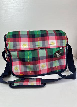 Сумка месенджер в клітинку chiemsee arctic mint