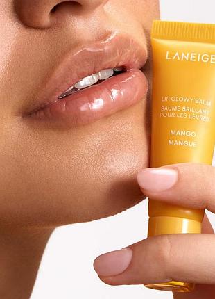 Сяйний бальзам для губ laneige lip glowy balm mango 10 g