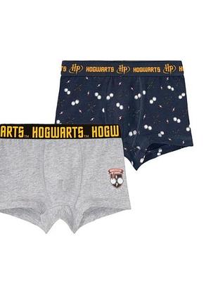 Трусы боксеры для мальчика набор 2 шт harry potter подростковые