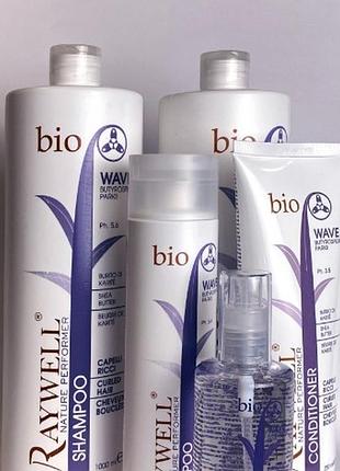 Шампунь для кучерявого волосся raywell bio wave