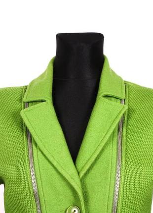 Marc cain вязанный блейзер свитер пиджак шерстяной дизайнерский кардиган стиль gortz owens2 фото