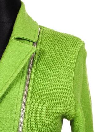 Marc cain вязанный блейзер свитер пиджак шерстяной дизайнерский кардиган стиль gortz owens3 фото