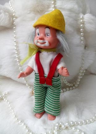 Клоун puppenfabrik кукла гдр германия винтаж  пупс в одежде германия