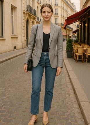 Лляний піджак zara basic | розмір m