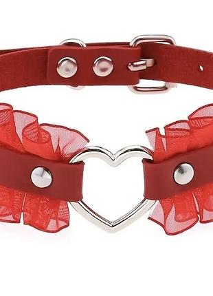 Чокер с сердцем на шею