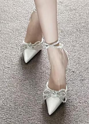 Мюли босоножки zara с камнями