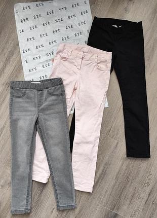 Джинси штани брючки скіні штани літні на дівчинку 116-122 h&m sinsay