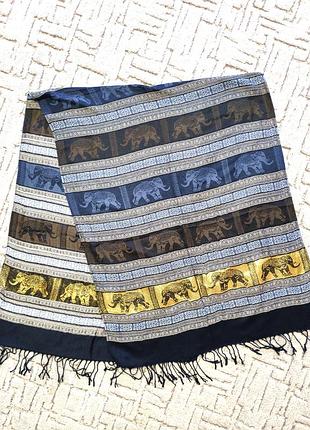 Кашеміровий жіночий великий теплий шарф палантин зі 100% пашміни .