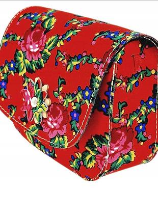 Народна сумка листоноші шкіряні квіти