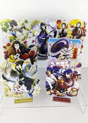 Акриловые фигурки с персонажами аниме бсд / bungo stray dogs / литературные гении бродящие псы
