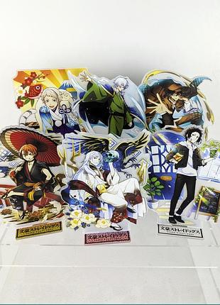 Акриловые фигурки с персонажами аниме бсд / bungo stray dogs / литературные гении бродящие псы