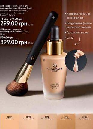 Тональная основа флюид giordani gold