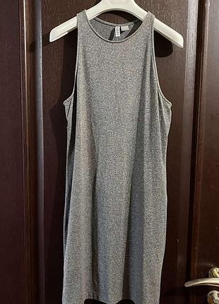 Серое платье-майка h&amp;m 2