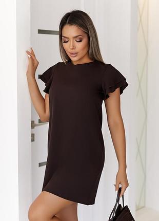 Элегантная и легкая женская мини-платье код 9044