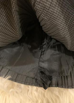 Zara юбка клёш серый s 36 размер изнутри шортиками7 фото