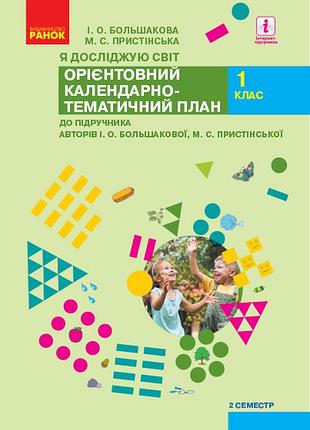 Календарне планування навчального курсу я досліджую світ. 1 клас. ч.2 (автори: і.а. большагова, м.с.