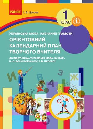 Календарне планування. 1 клас. до букваря цепова і.в., воскресенська а.н.