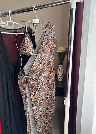 Леопардовий купальник 3-ка з тунікою