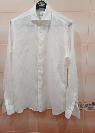 Мужская рубашка лен reiss