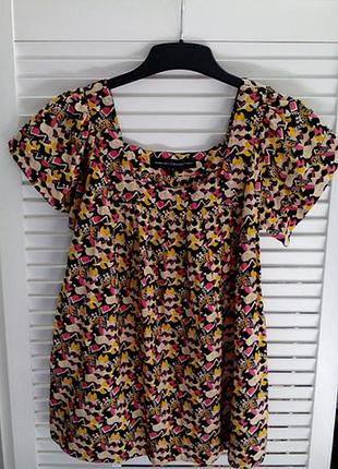 Летняя блуза-топ.коттон.р-р 8-10 ( европ )