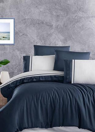Комплект постільної білизни first choice deluxe satin 200х220 groovy denim