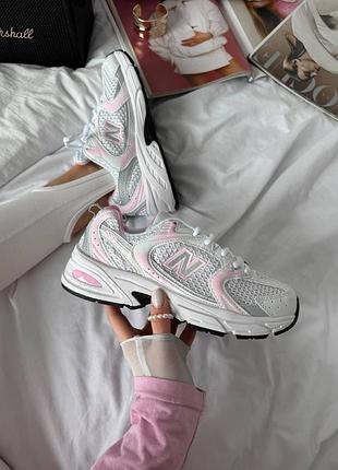 👟🔥 кросівки жіночі new balance 530 premium - pink/white/silver (36-40)