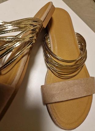 Босоніжки шльопки сандалі zara p.40 (25.5см)6 фото