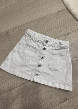 Джинсова юбка zara спідниця
