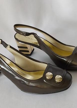 Marc by marc jacobs новые итальянские кожаные босоножки туфли размер 37,5 37 шоколад