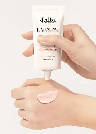 D'alba waterfull tone-up sun cream spf50+ pa++++ тонуючий сонцезахисний крем для обличчя 50ml