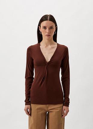 Жіночий коричневий лонгслів richmond