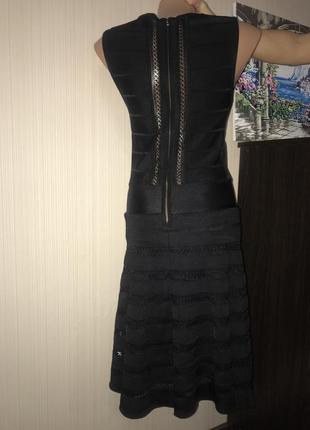 Бандажное платье черное классика2 фото