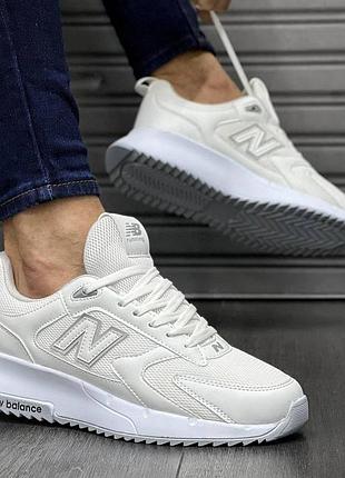 Мужские кроссовки new balance белые