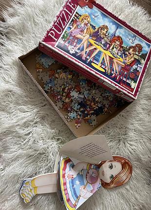 Детские пазлы + книжка стихи 2