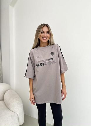 Футболка жіноча біла чорна беж