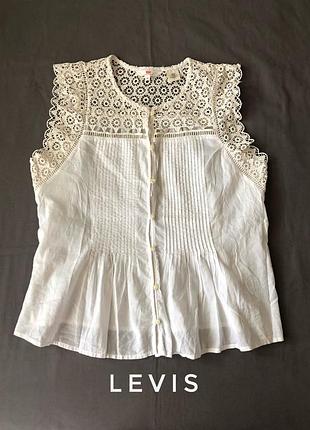 Топ з бавовни та мережива levi’s