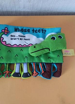 М'яка книжка-розваги melissa & doug k's kids "чиї ноги?"