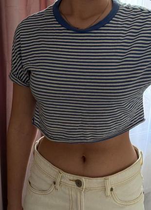 Полосата футболка pull&bear